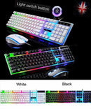 RGB Gaming Keyboard Mouse Set USB Wired Rainbow LED Backlit for PC Laptop PS5 Xb