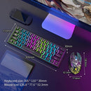 Wireless Gaming Keyboard Mouse Set USB C RGB Backlit + Mouse Pad For PC PS4 Xbox