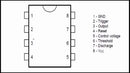 NE555P NE555 DIP-8 High Precision Oscillator Timer IC TI 555 10/20/50/100 Pcs US