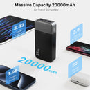 Power Bank 20000mAh Charging Portable External External Battery For Cell Phone