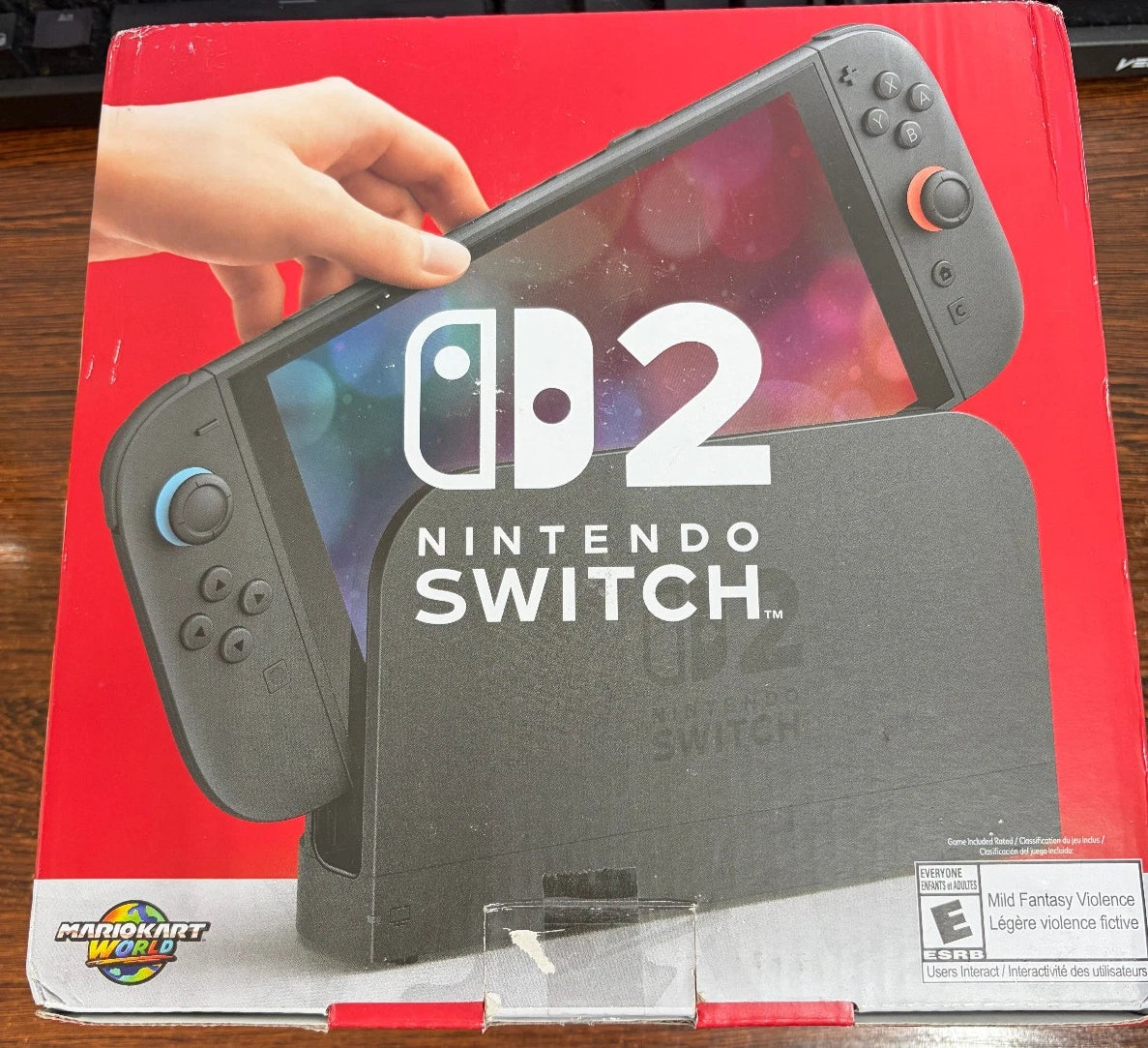 Nintendo Switch 2 Handheld Console System + Mario Kart World Bundle in Mint Cond