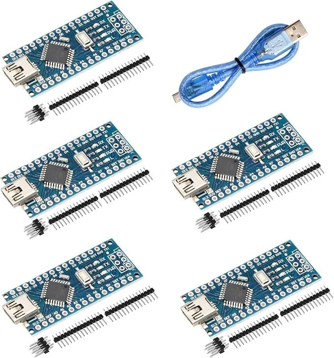 2/4/6PCS Nano V3.0 Mini USB ATmega328P-AU CH340 5V Board USB For Arduino US