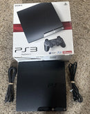 Sony PlayStation 3 PS3 Slim 120GB (CECH-2001A) Black Console Controllers Wires